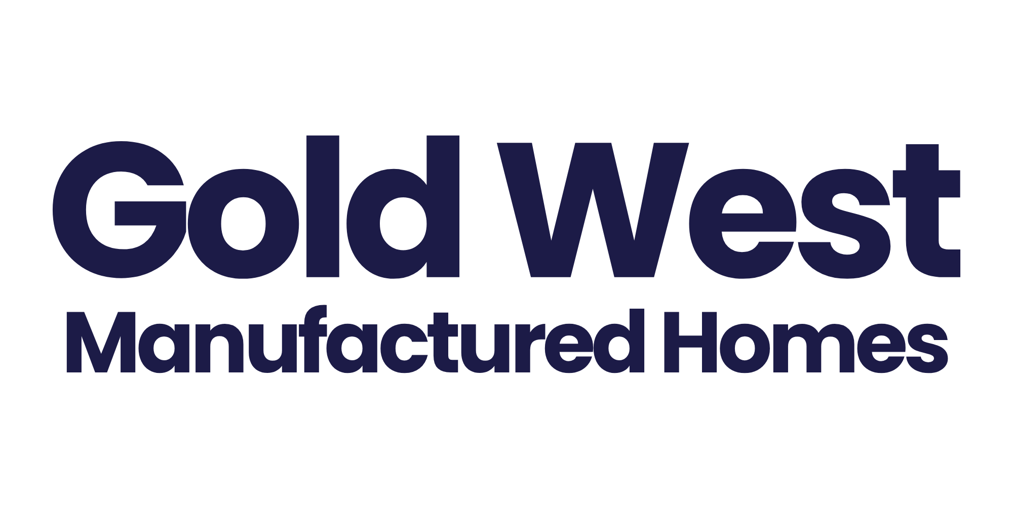 The image is a logo for Gold West Manufactured Homes.